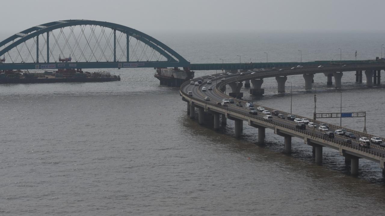 The southbound corridor of the coastal road between Worli and Marine Lines was opened for traffic on March 11 this year but had not been connected with the sea link