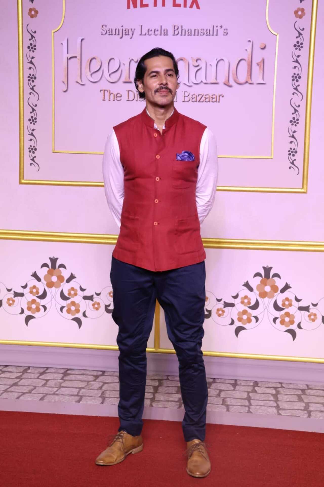 Dino Morea looked smart in a Nehru jacket for the event