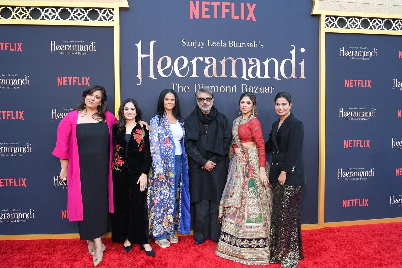 Netflix hosted a special screening of Heeramandi: The Diamond Bazaar at The Egyptian Theatre Hollywood in Los Angeles, California. 
