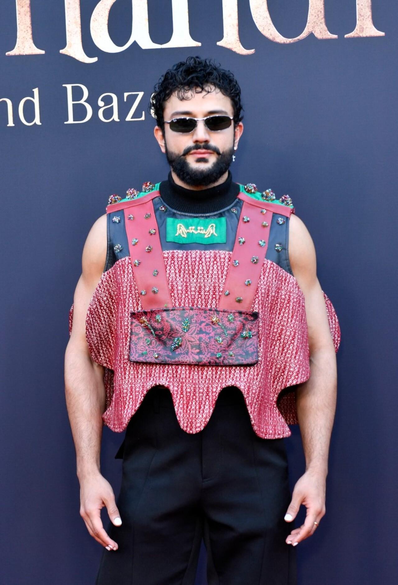 Indian actor Sahil Salathia was also spotted in a quirky outfit. 
