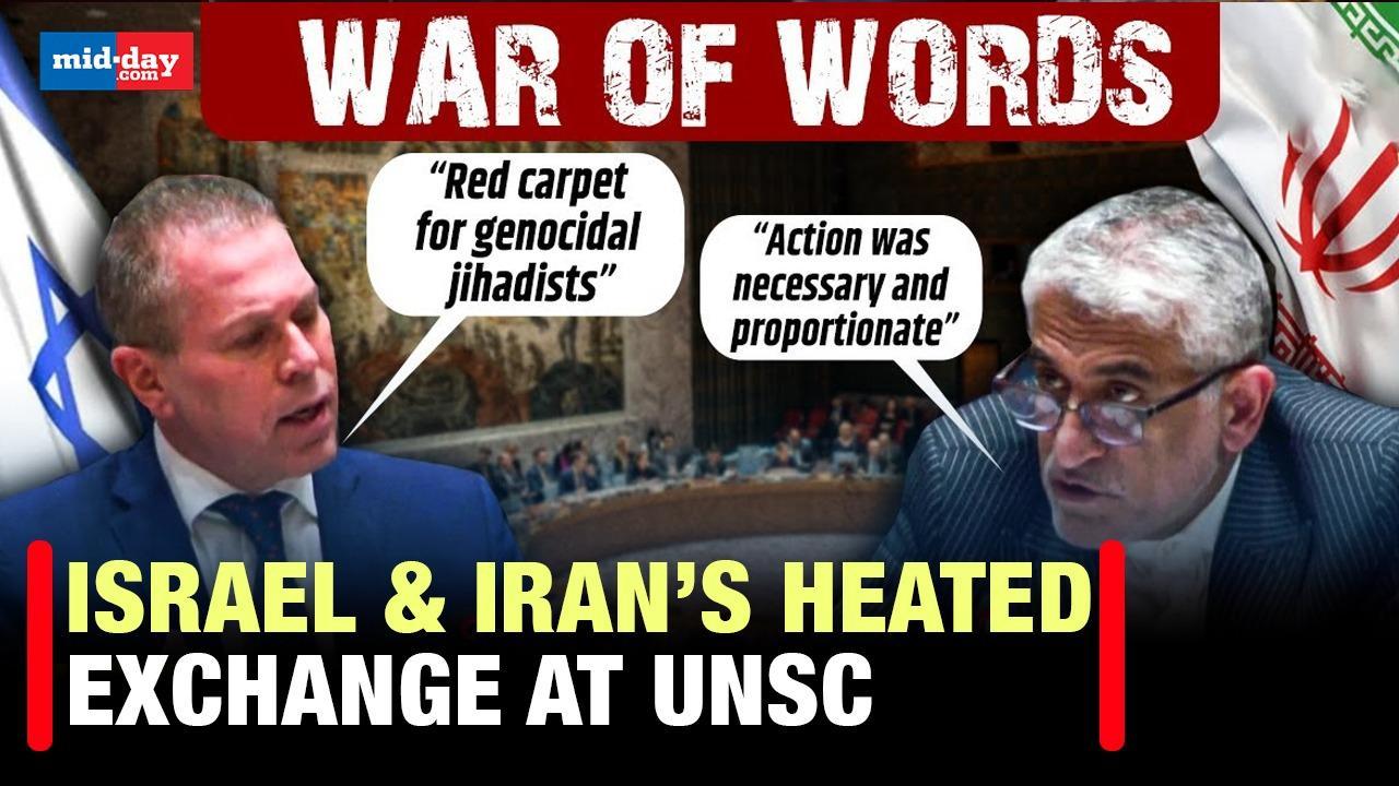 Israel - Iran Conflict: Watch heated war of words between ambassadors at UNSC