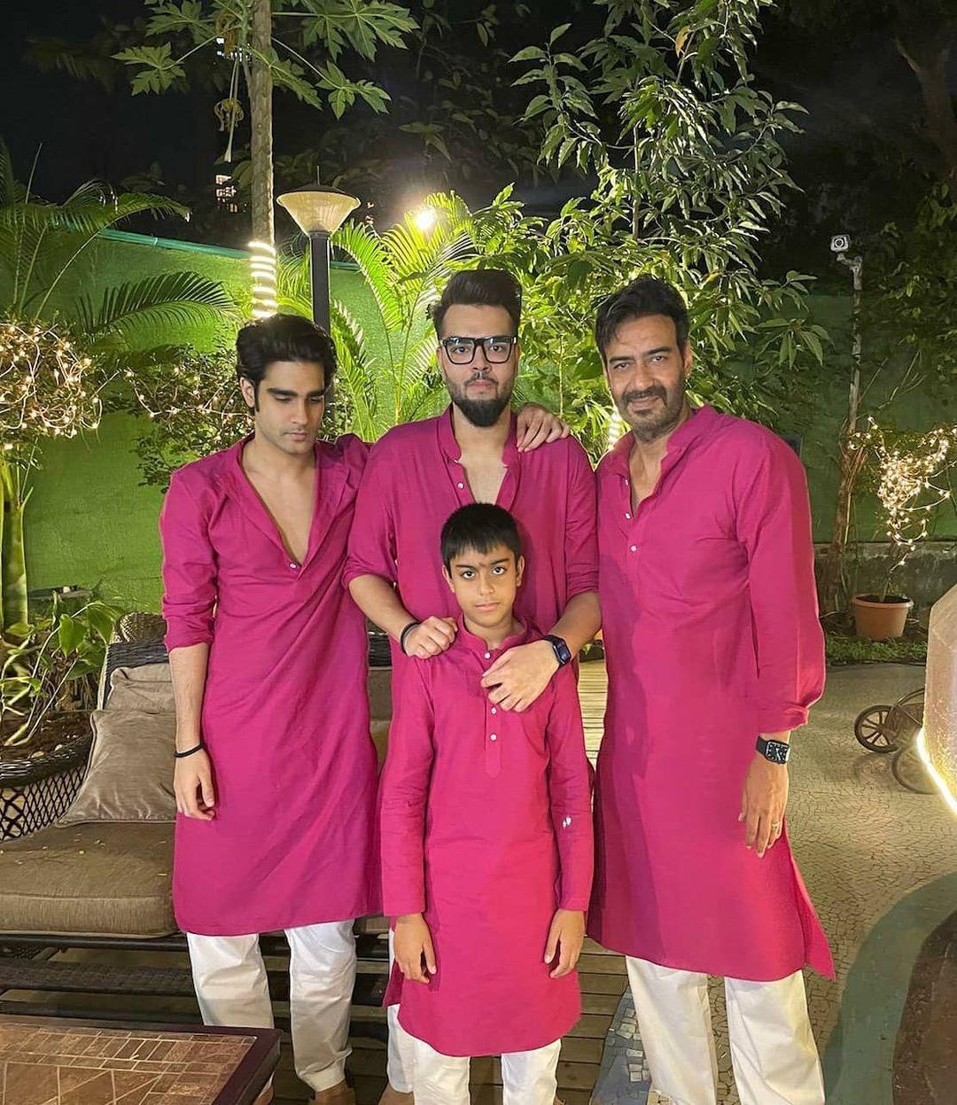 Ajay Devgan and his family also have a backyard filled with greenery. The standout feature of their Juhu home is the stylish patio furniture in this outdoor space. The comfortable vibe of the backyard makes it the family's go-to spot for relaxation.