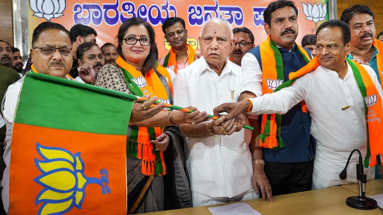 IN PHOTOS: Actor-turned-politician Sumalatha Ambareesh joins BJP