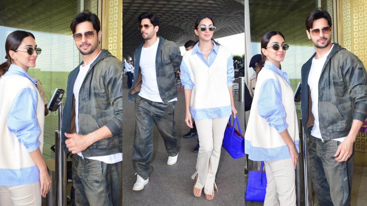 Get Kiara Advani’s shirt-sweater airport look for less than Rs 5,000 as she jets off with hubby Sidharth Malhotra 