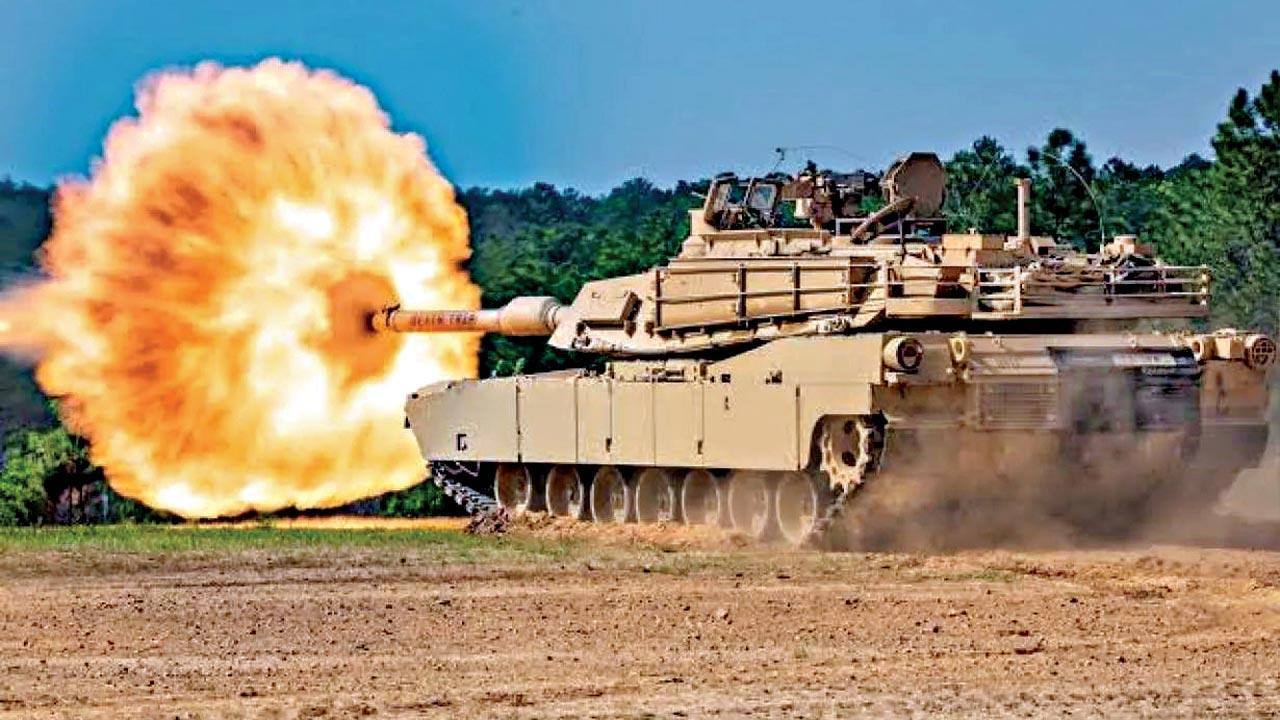 A US Abrams tank. File pic/X