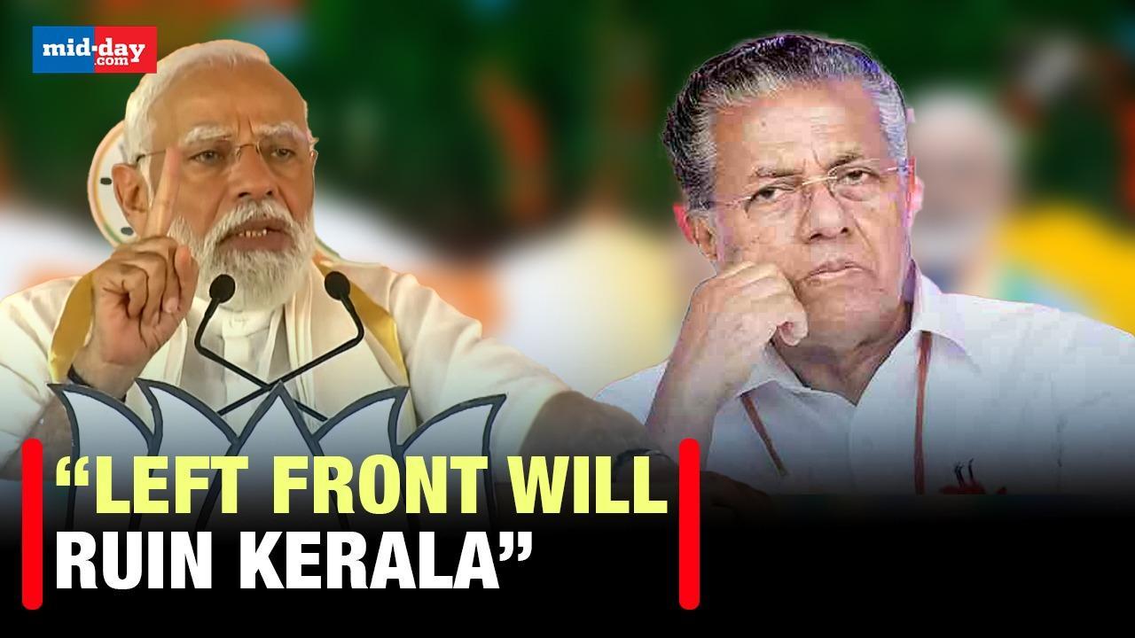 PM Modi In Kerala lambasts LDF Government, says LDF and UDF will ruin Kerala