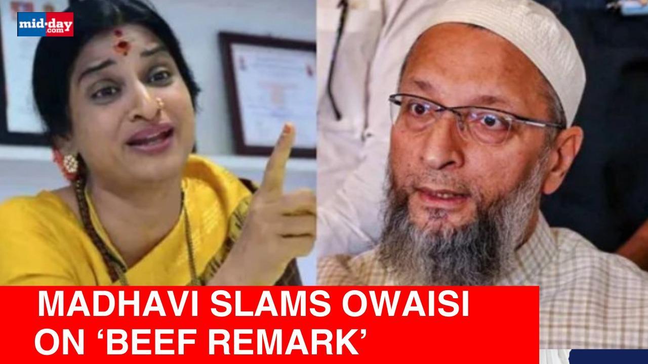 BJP Candidate Madhavi Latha Condemns AIMIM Chief Owaisi`s Remark On Beef 
