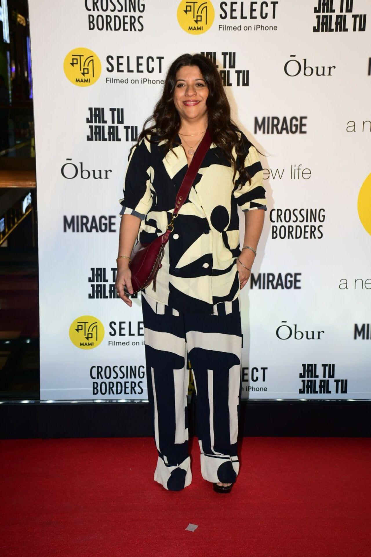 'The Archies' director Zoya Akhtar kept it chic in a printed co-ord set. 