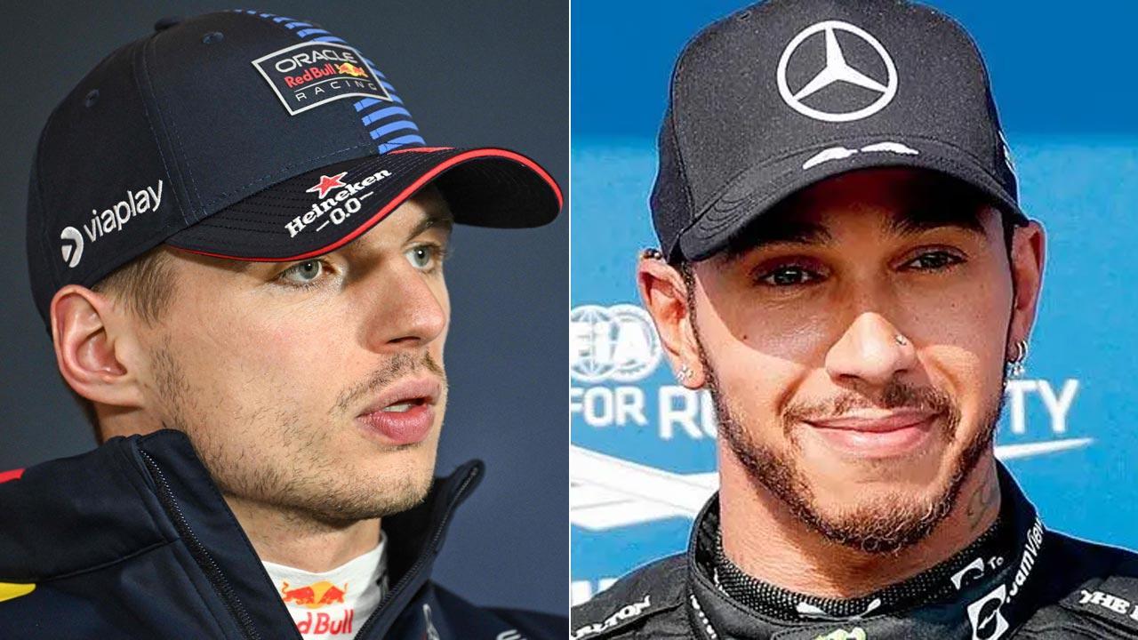 Max Verstappen and Lewis Hamilton. Pics/AFP