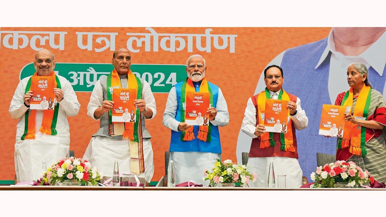 Lok Sabha elections 2024: BJP releases ‘Modi ki Guarantee’ manifesto