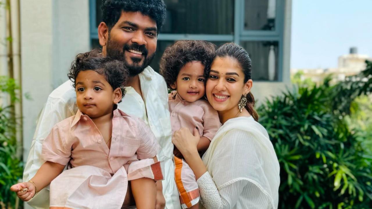 Nayanthara wishes fans 'happy Vishu,' shares photos with Vignesh and Kids