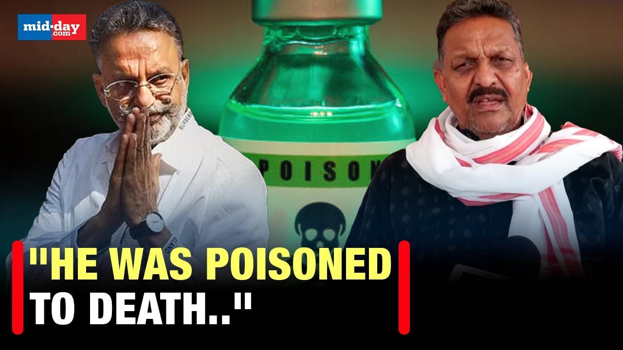 Mukhtar Ansari's brother Afzal Ansari claims his brother was poisoned