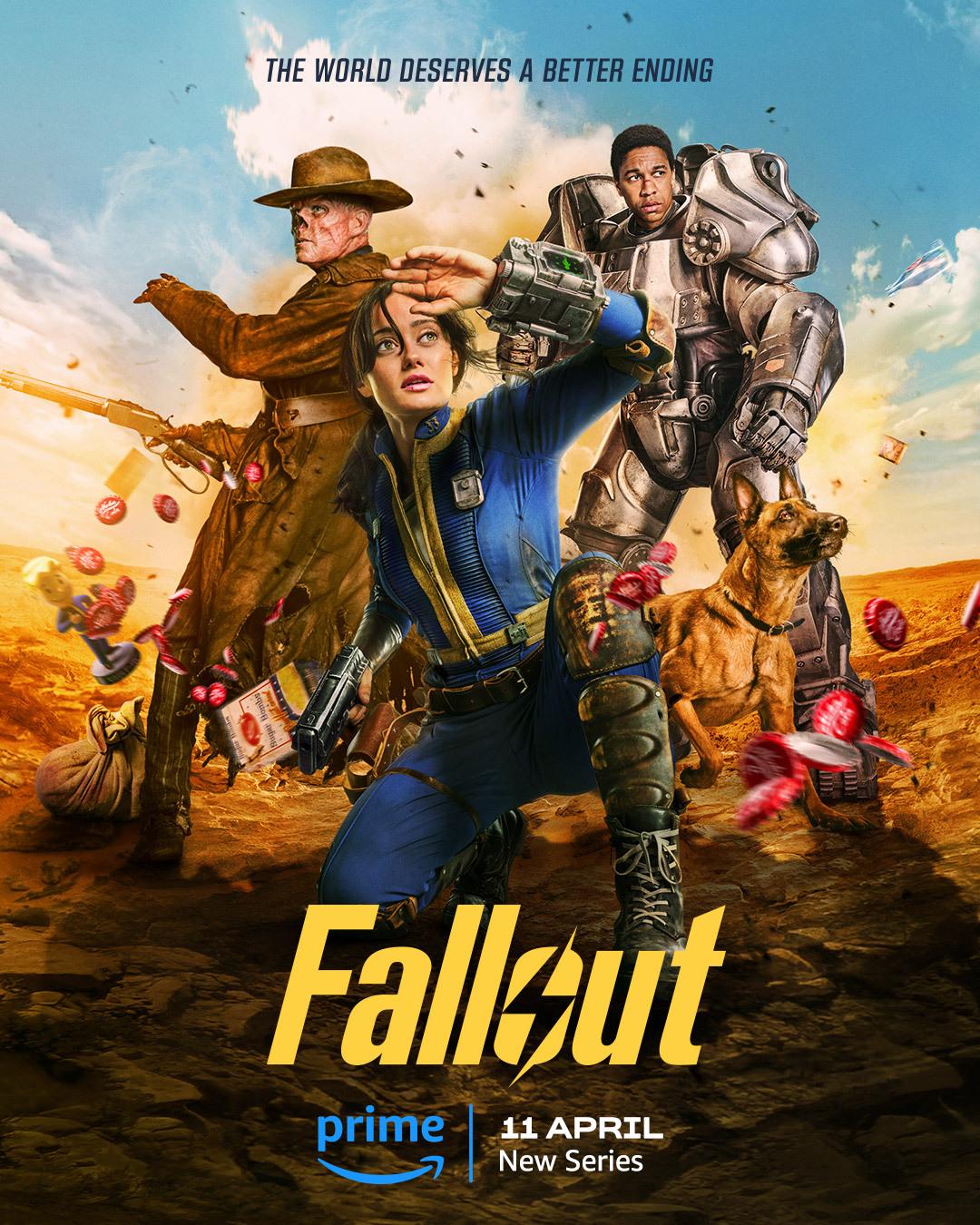 Fallout (April 12, Prime Video)Transporting viewers to a post-apocalyptic Los Angeles, 'Fallout' chronicles the lives of survivors navigating a world ravaged by nuclear catastrophe. Adventure, dark comedy, and the quest for survival converge in this gripping series based on the acclaimed video game franchise.