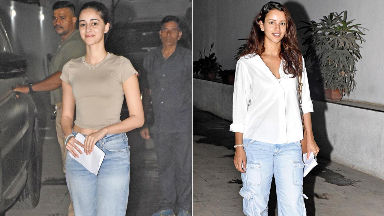 Papped outside a production house mid-week, Ananya Panday and Triptii Dimri left fans speculating about a collaboration 