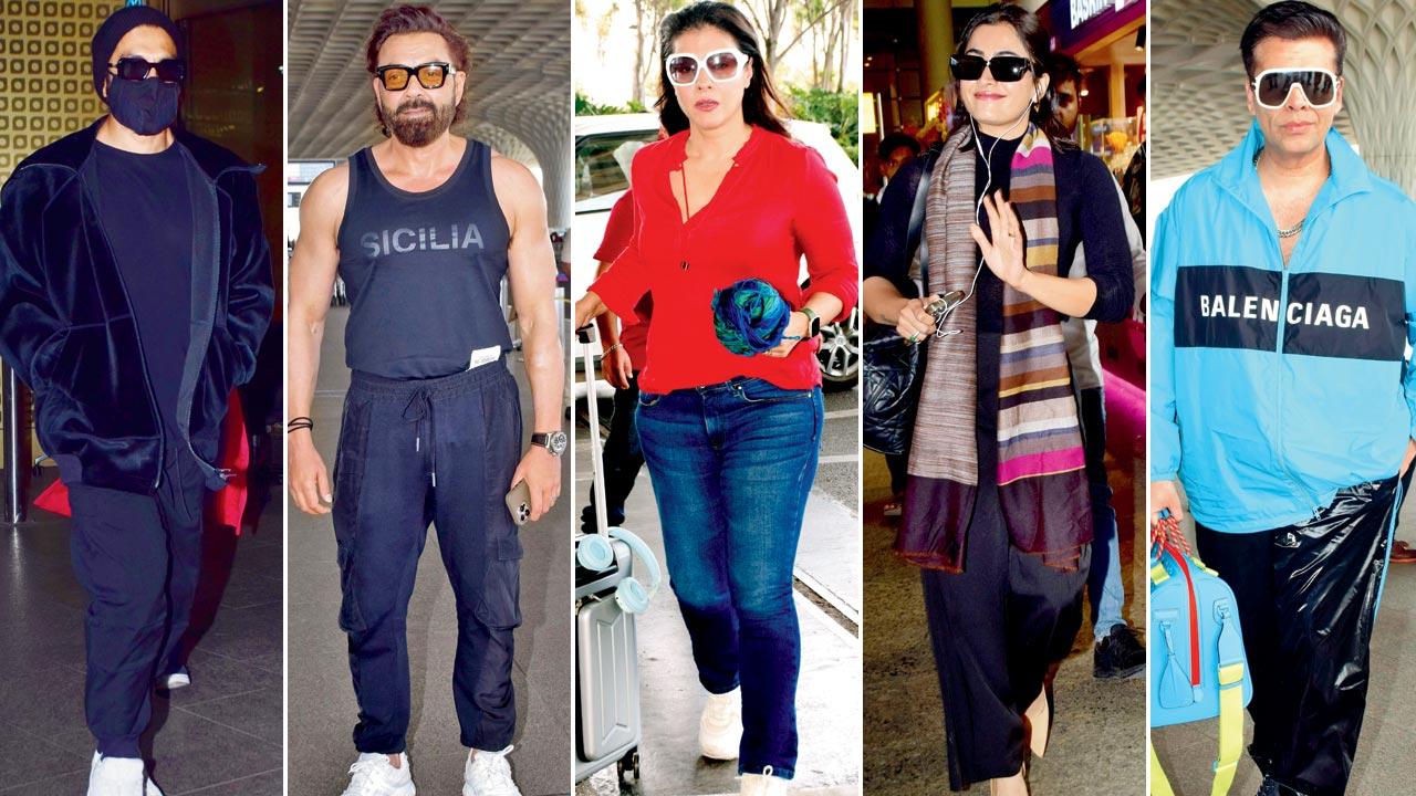 Ranveer Singh, Bobby Deol, Kajol, Rashmika Mandanna and Karan Johar