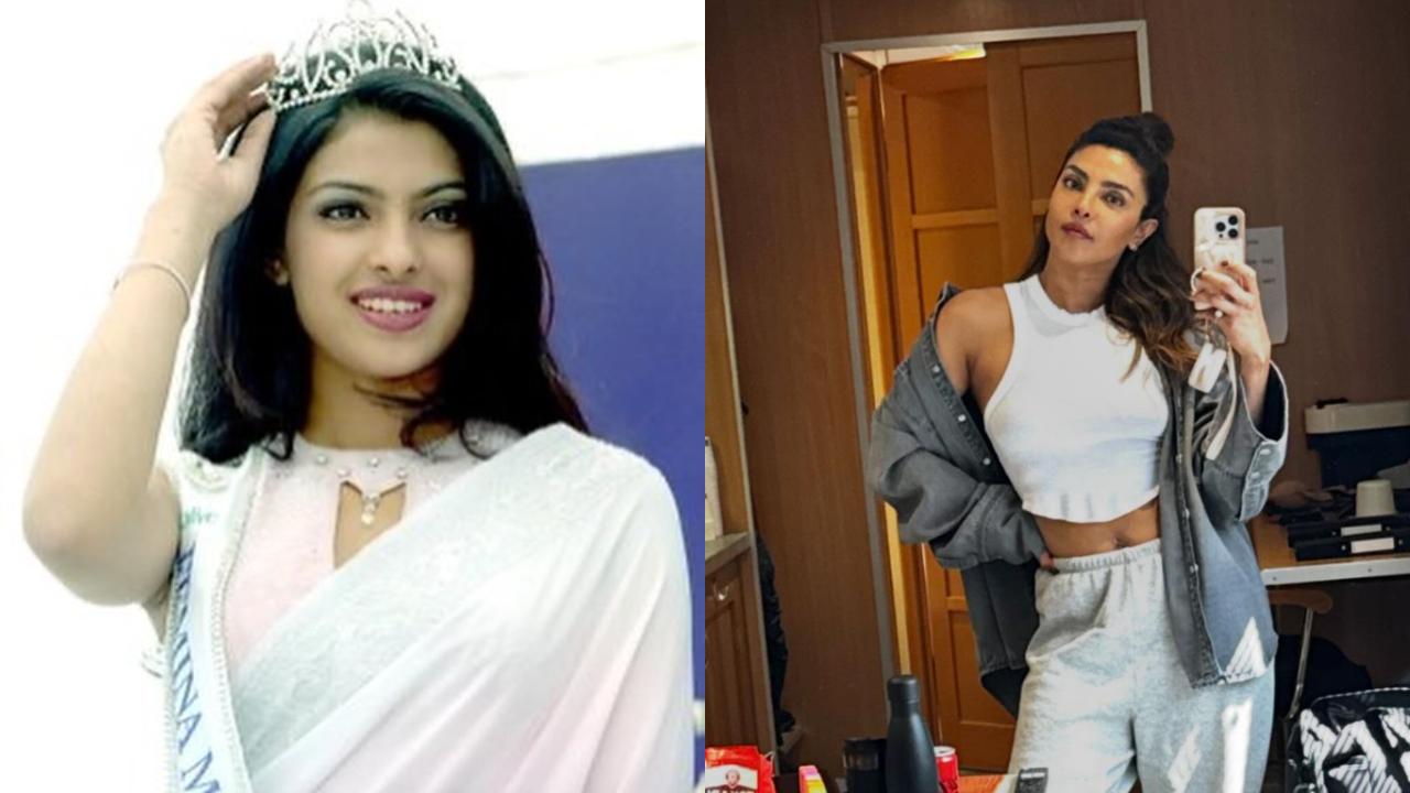 Priyanka Chopra shared pictures of herself clicked 24 years apart. Along with the pictures, she also spoke about confidence. Read full story here