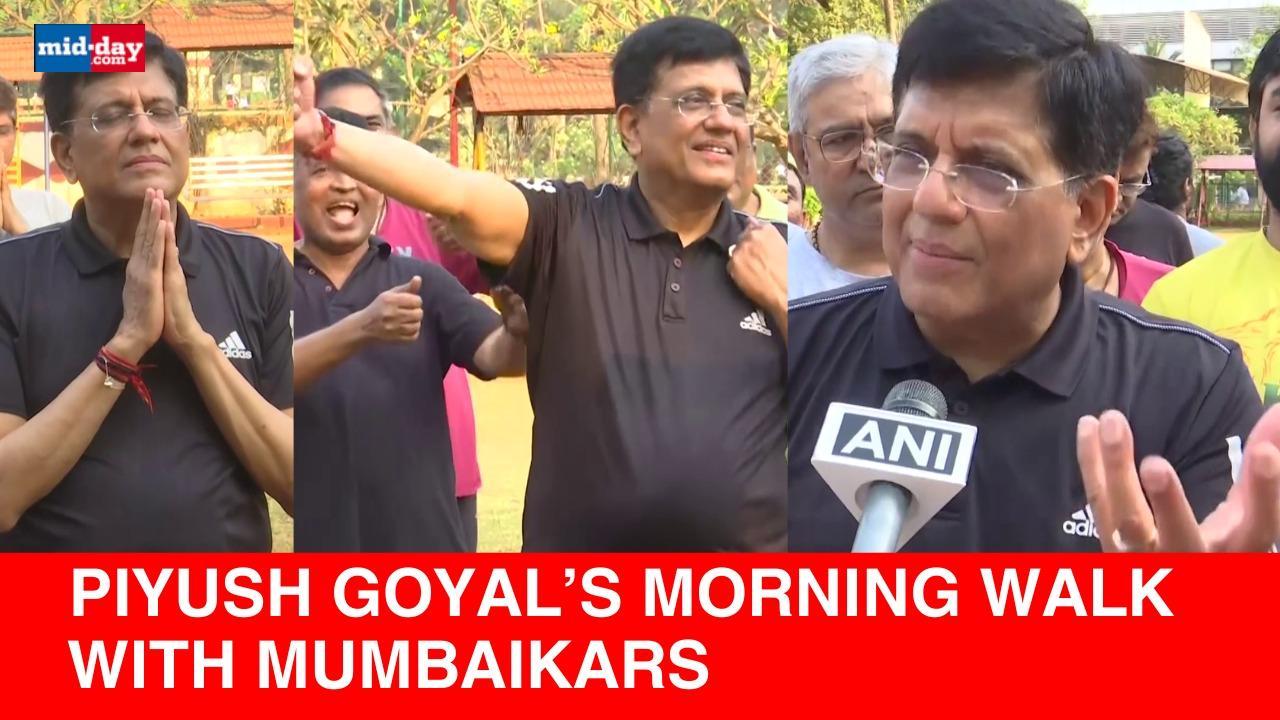 Lok Sabha Election 2024: Piyush Goyal gets candid with locals in Mumbai