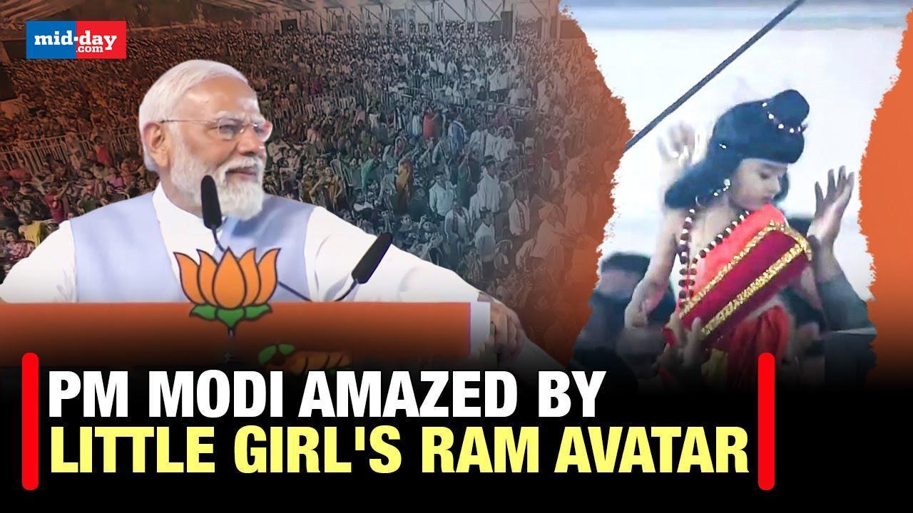 Lok Sabha Elections 2024: PM Modi amazed to see little girl in 'Ram Avatar'
