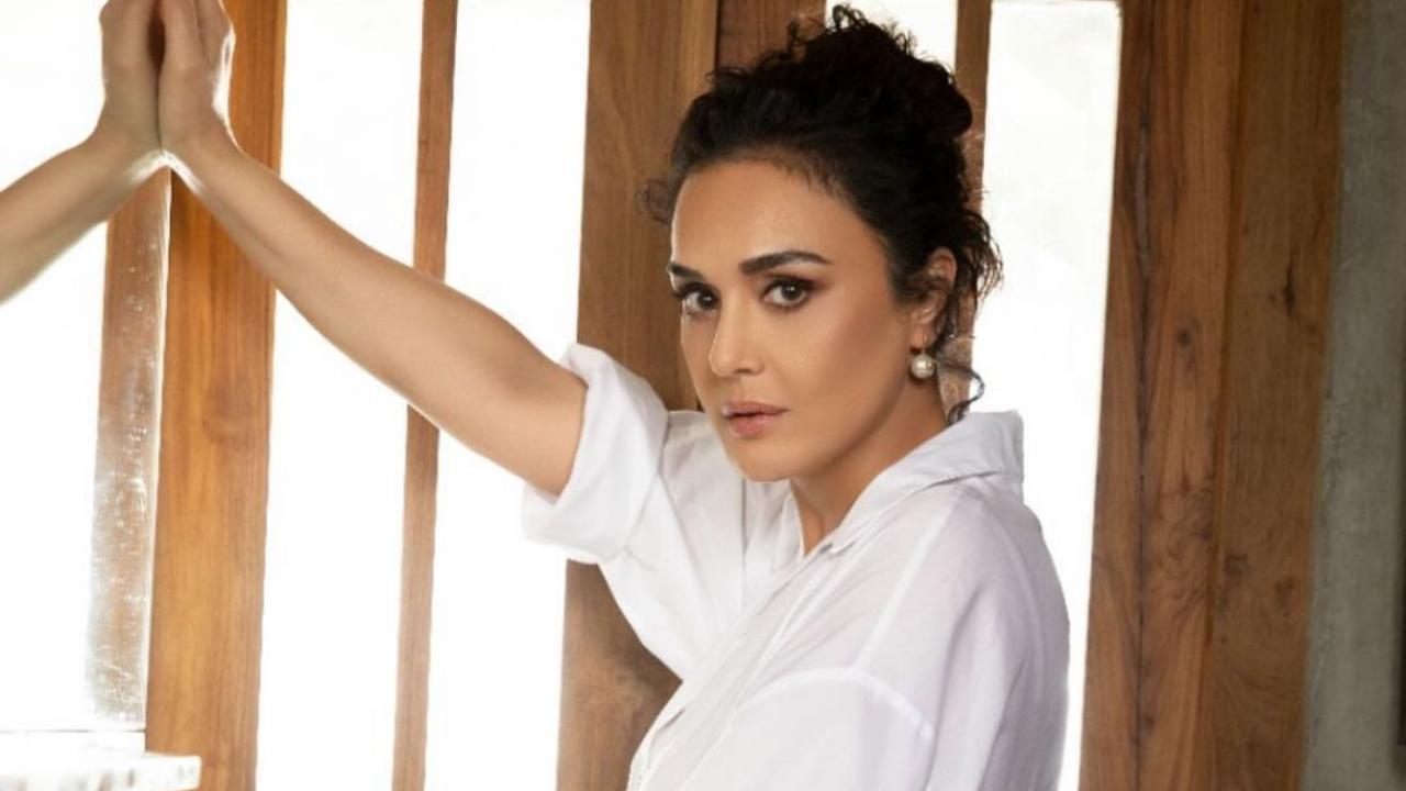 Preity Zinta is 'on top of the world' as she drops BTS video of her fashion shoot