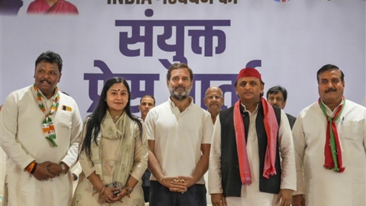 Addressing a joint press conference, Rahul Gandhi highlighted the growing support for the opposition INDIA bloc in the upcoming Lok Sabha elections 2024 & predicted that the BJP would only win 150 seats.