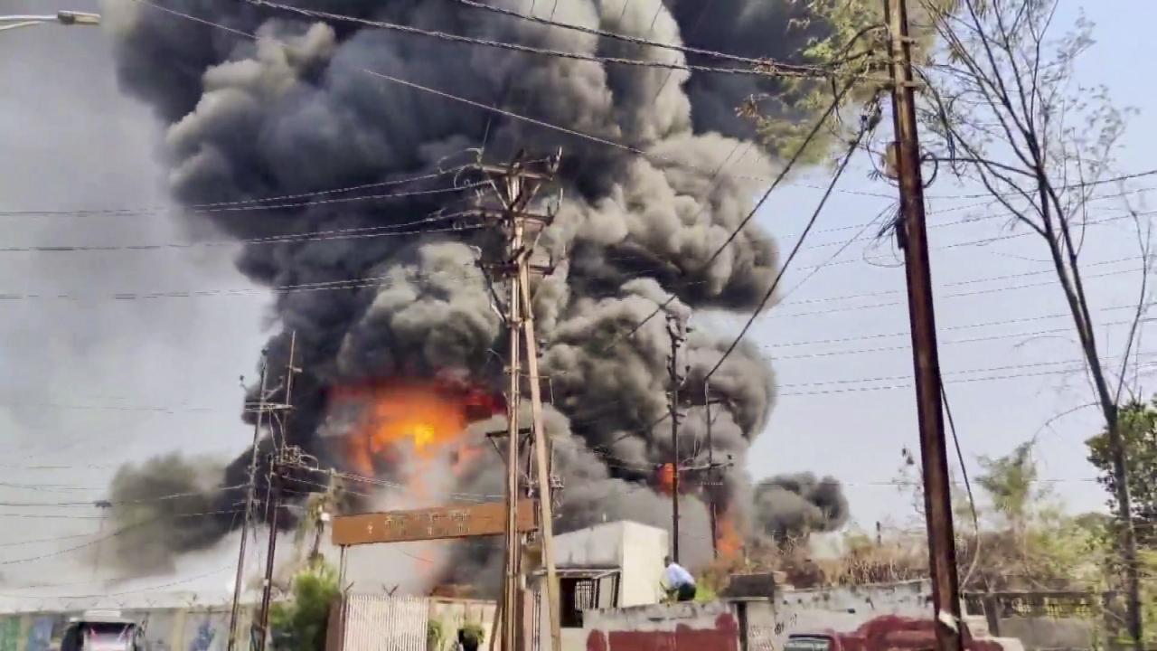 Senior officials from the district administration and police rushed to the spot following the blaze, the officials said