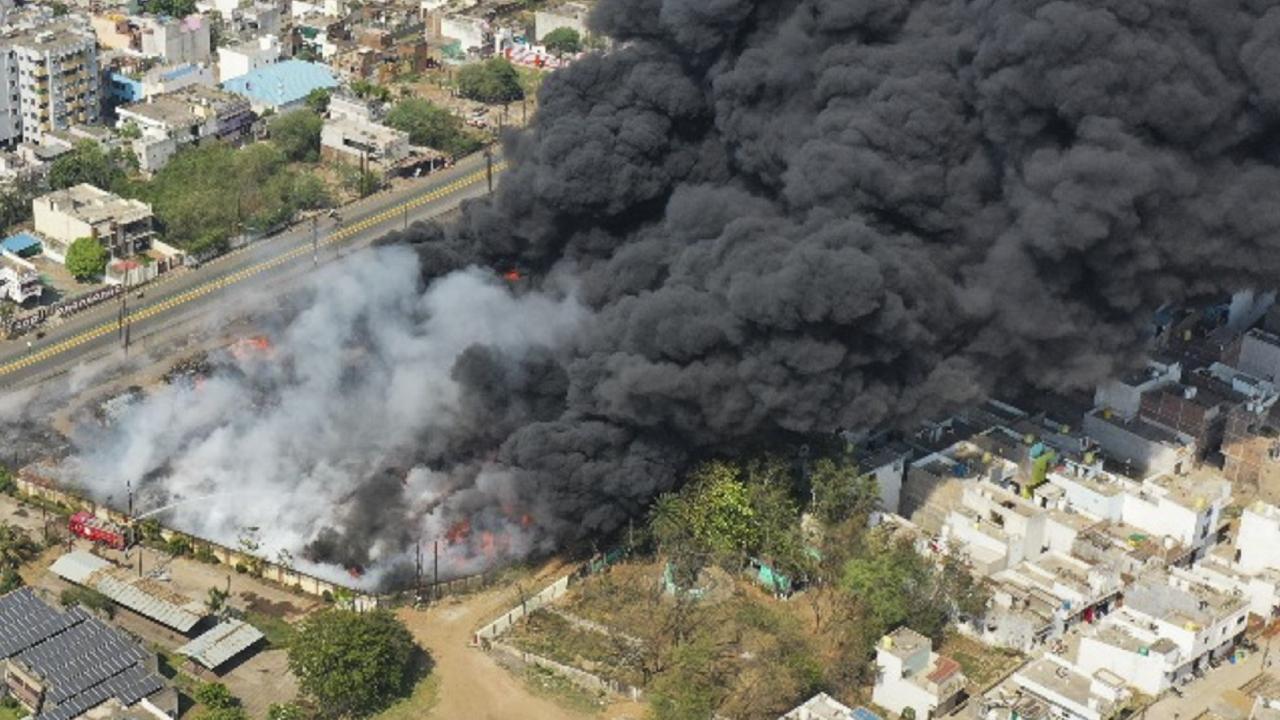 More than 10 fire tenders were pressed into service to douse the flames and additional fire tenders have been called in from the industries, he said