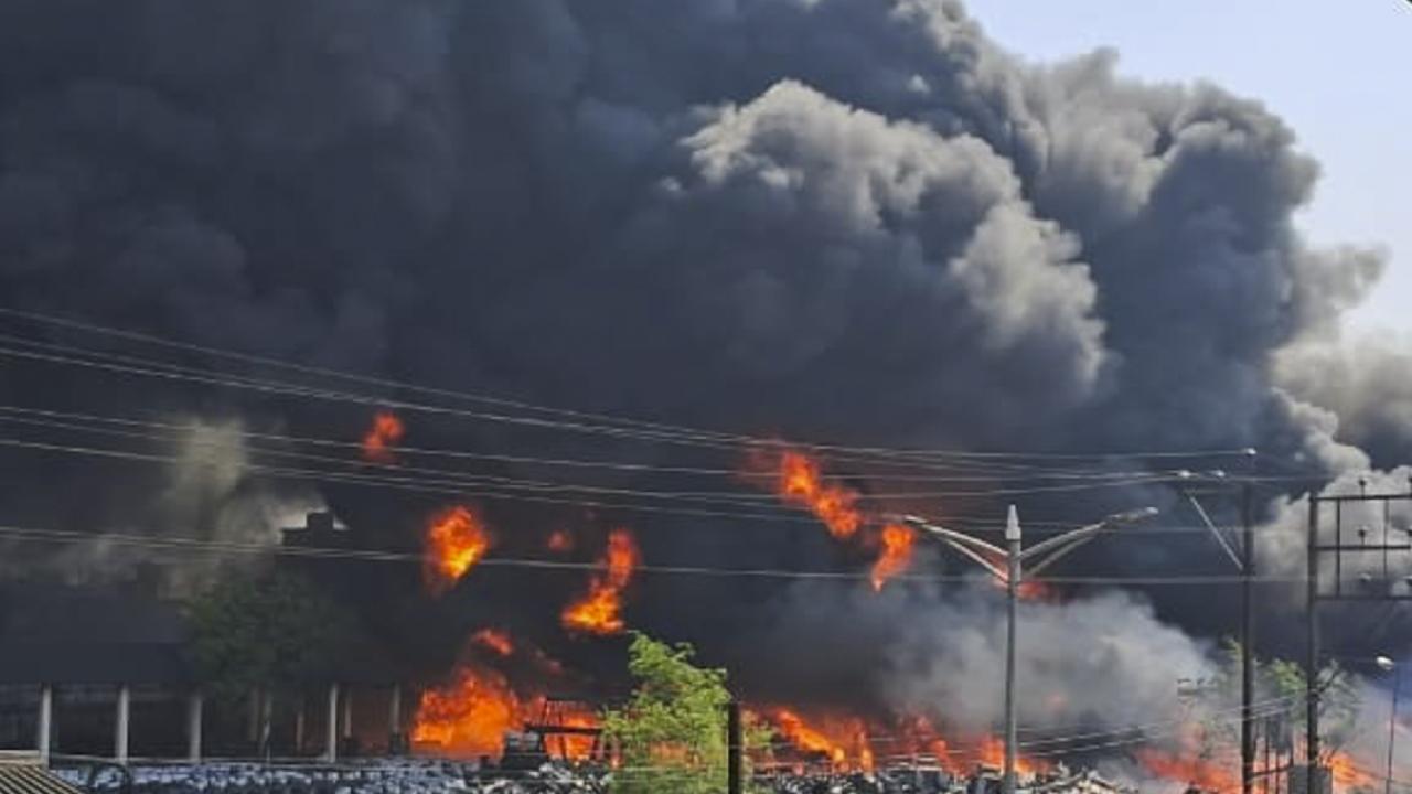 The firefighting operation is underway and the cause of the blaze was not immediately known, the official said