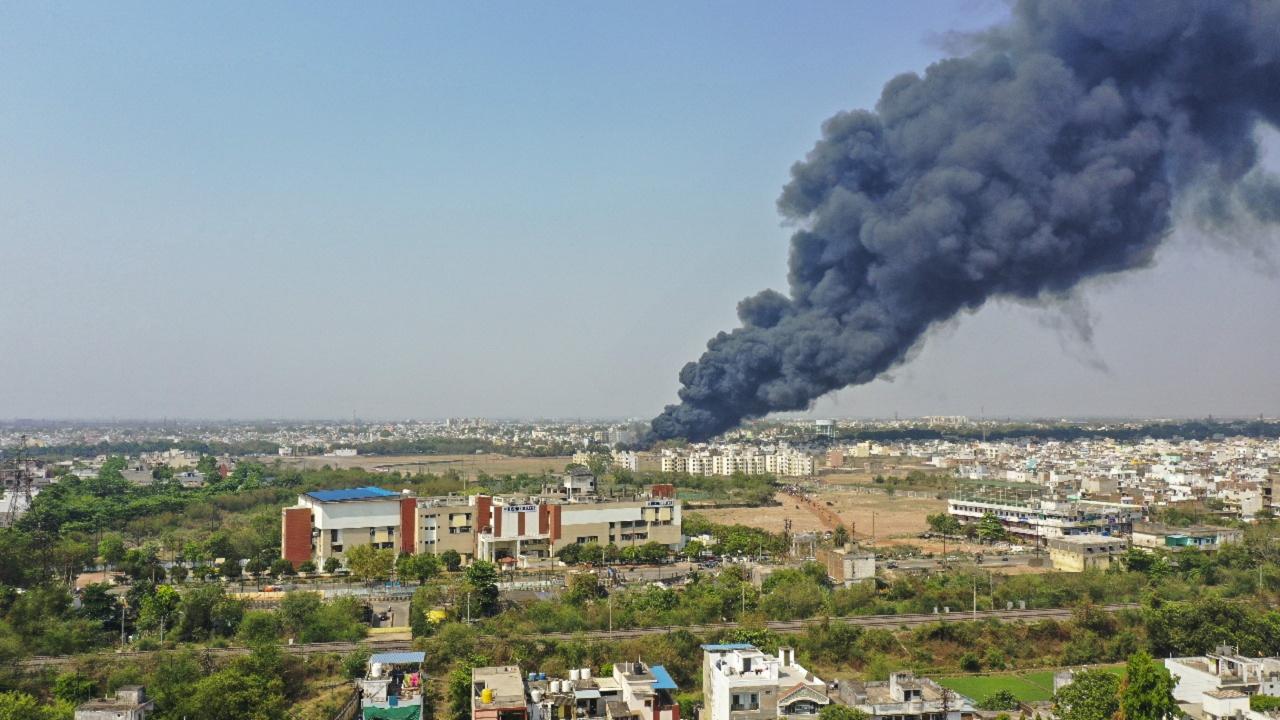 While no casualties were reported in the blaze, people living near the facility located in the Gudhiyari area were evacuated, the officials said