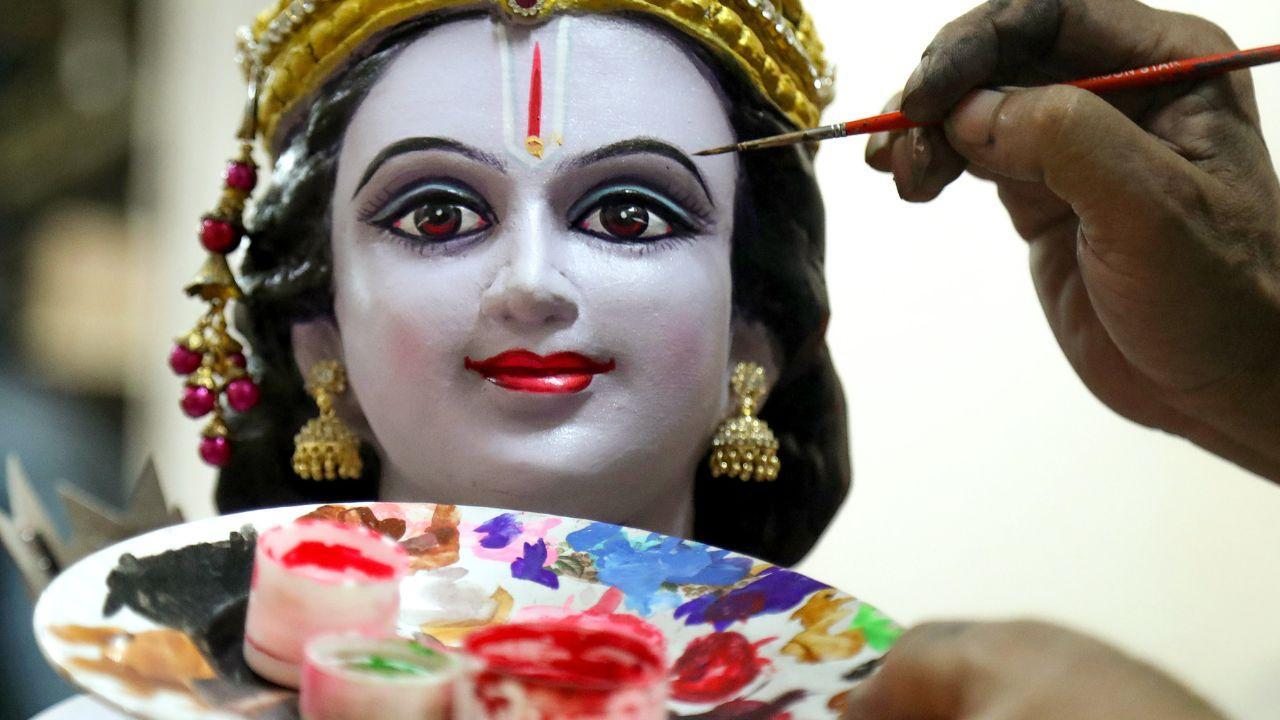 IN PHOTOS: Indians prepare for Ram Navami celebrations 