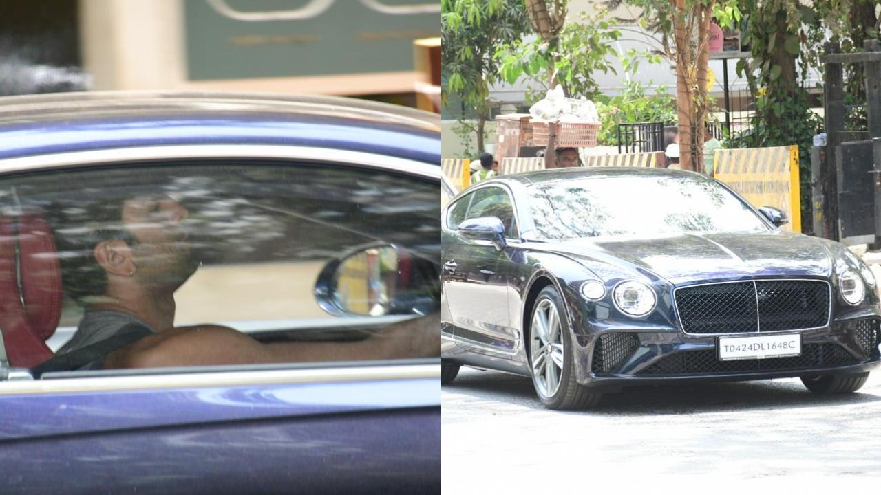 Ranbir Kapoor spotted driving his Rs 8 crore swanky new car on Mumbai streets