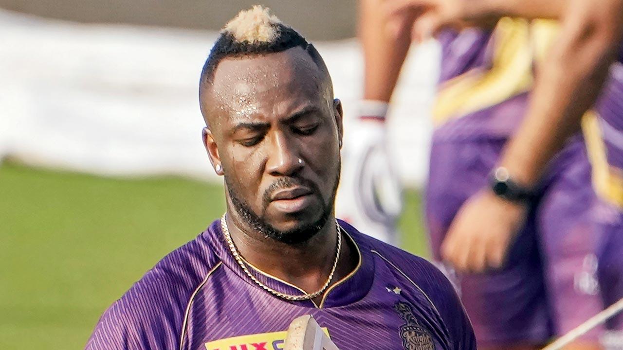 Andre Russell. Pic/PTI