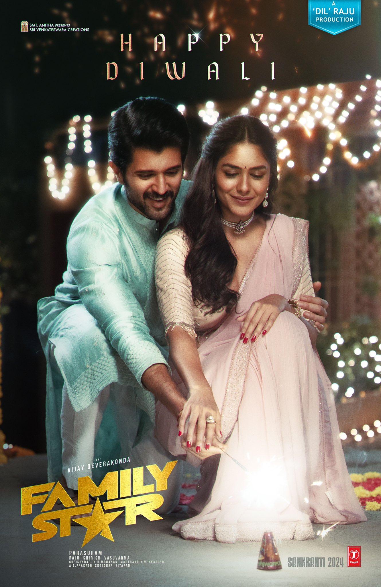 Family Star (Telugu) - April 5Family Star brings together the dynamic duo of Vijay Deverakonda and Mrunal Thakur in a delightful family drama directed by Parasuram Petla. The film promises a blend of fun and romance as Deverakonda's working-class hero encounters Thakur's character, sparking a series of heartwarming and entertaining moments.