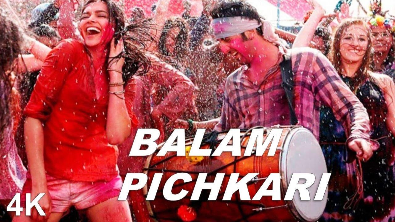 Featuring choreography by Remo D'Souza, 'Balam Pichkari' from 'Yeh Jawaani Hai Deewani' is a festive song filled with joy and color. The choreography incorporates traditional Holi dance elements with contemporary twists, adding to the song's festive spirit