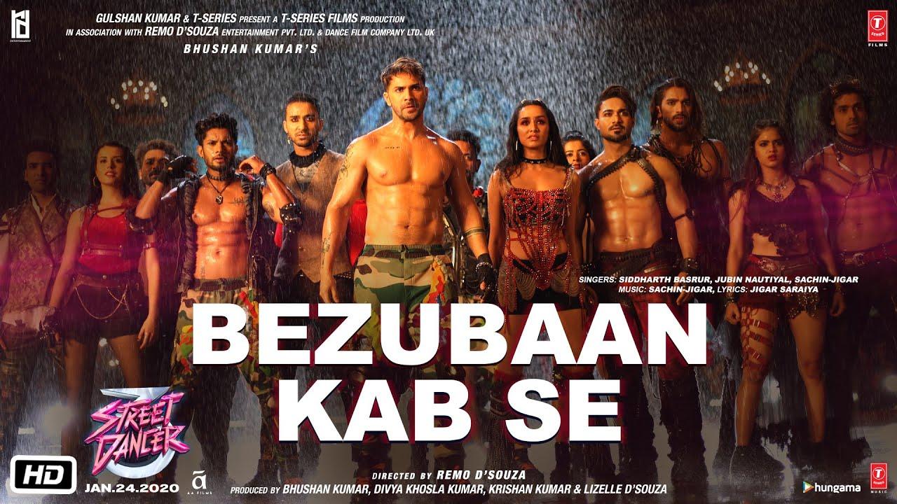 'Bezubaan' from 'ABCD 2' is a high-energy dance number. The choreography features intricate group formations and synchronized movements, showcasing the raw talent and passion of the dancers