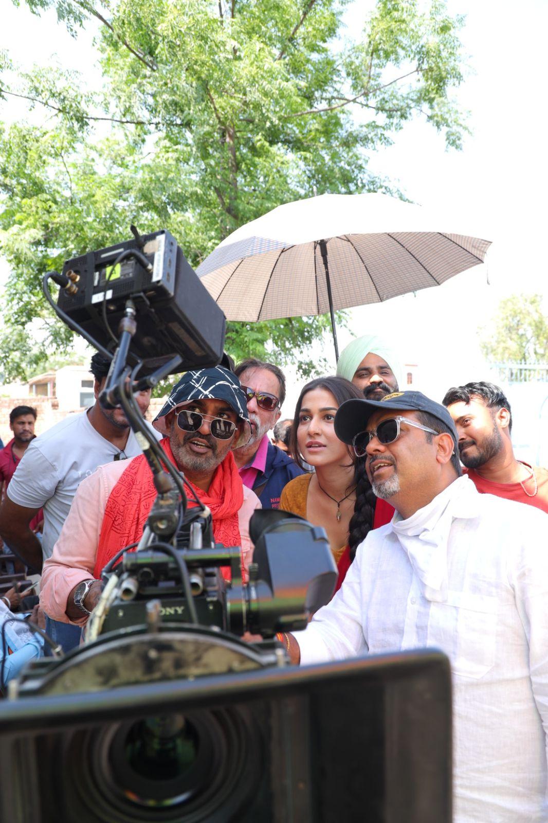 The BTS shows Amandeep Sidhu checking out the shots in camera and the smile on her face shows her happiness