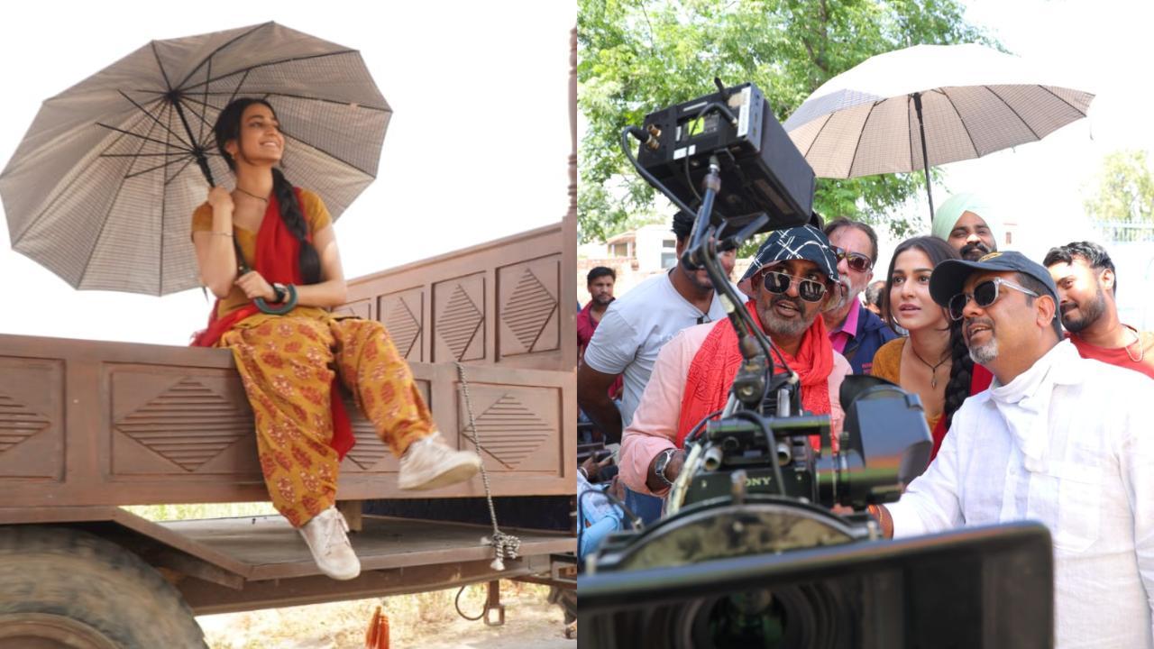 In Pics: Amandeep Sidhu starts shooting for 'Badall Pe Paon Hai' in Chandigarh