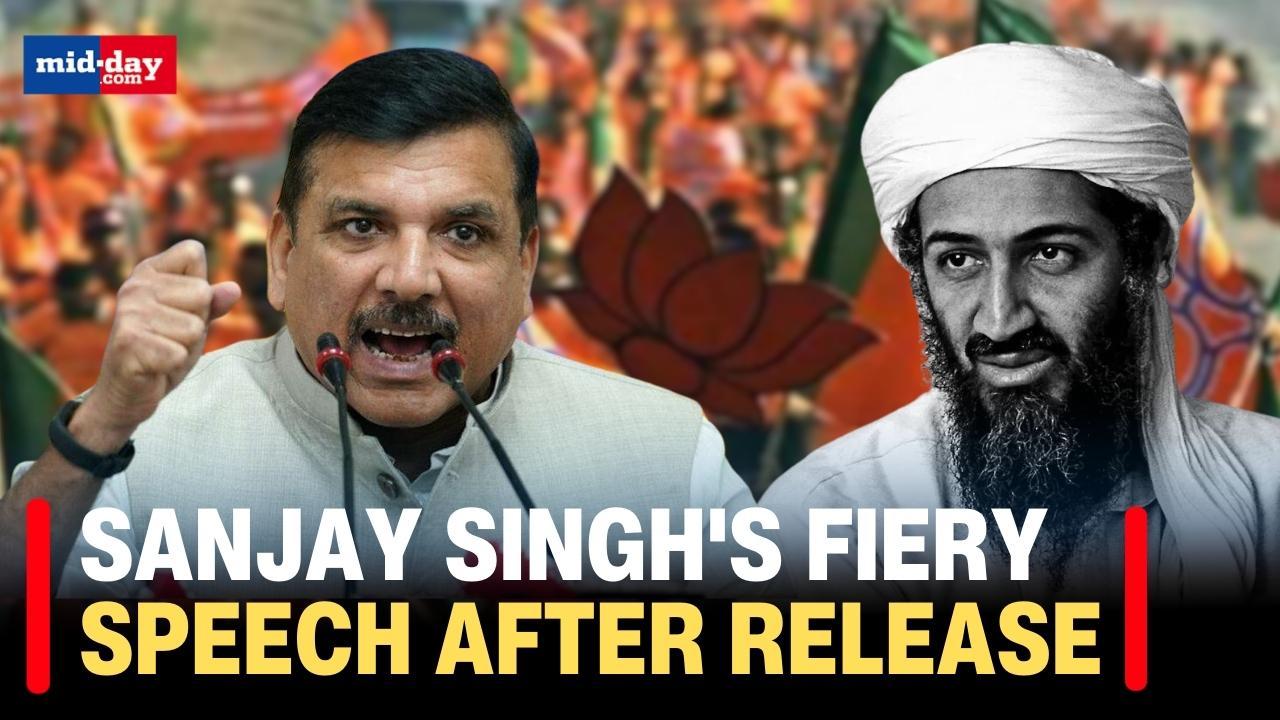 Sanjay Singh compares BJP to Osama Bin Laden after his release from jail
