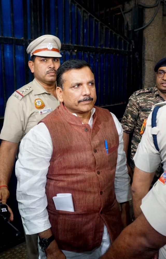 Sanjay Singh said that it was not a time to celebrate but struggle as scores of party workers gathered to greet him