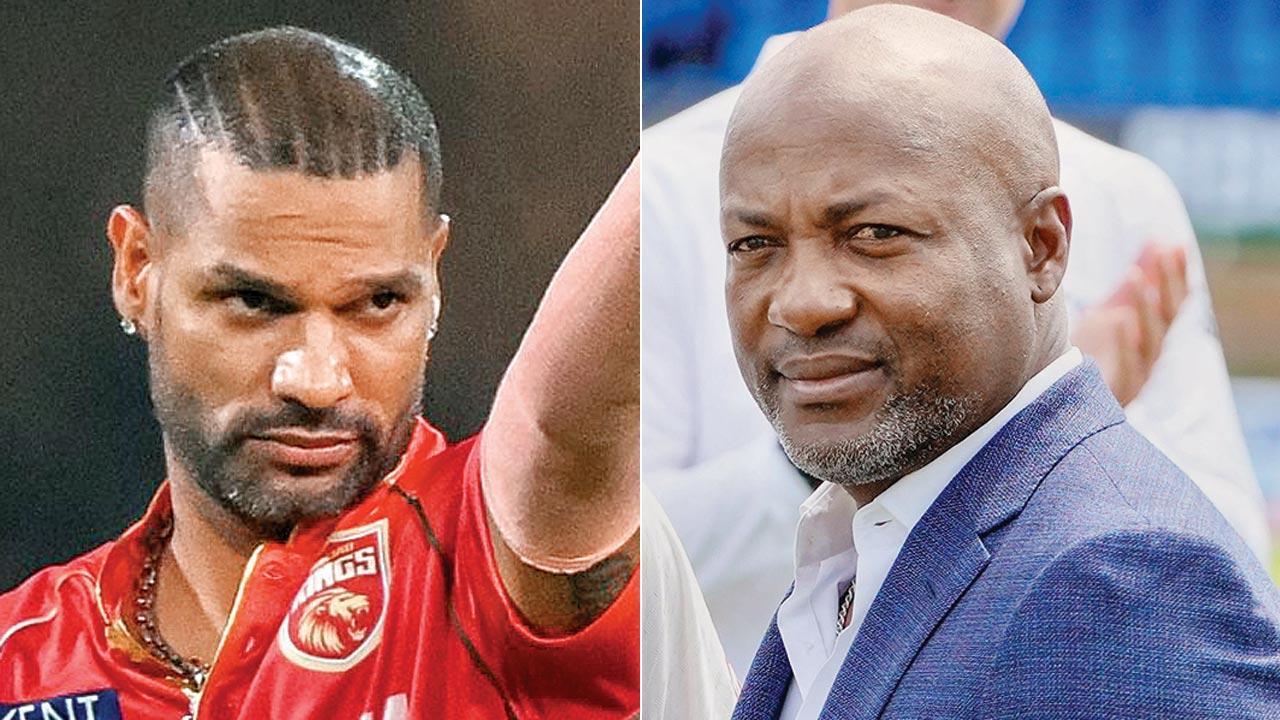 Shikhar Dhawan and Brian Lara