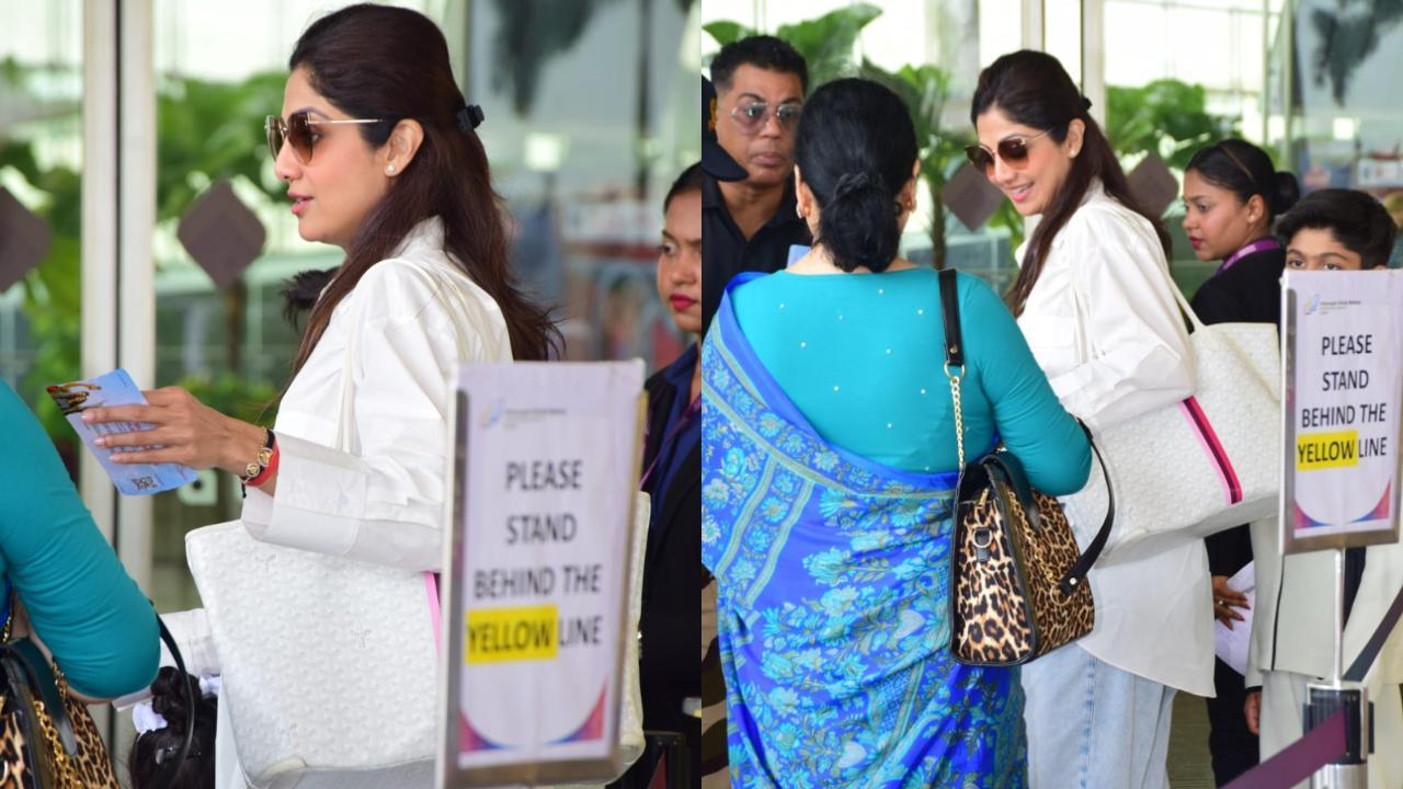 'I am not upset': Shilpa Shetty refuses to pose for paps as she jets off with family for vacay
