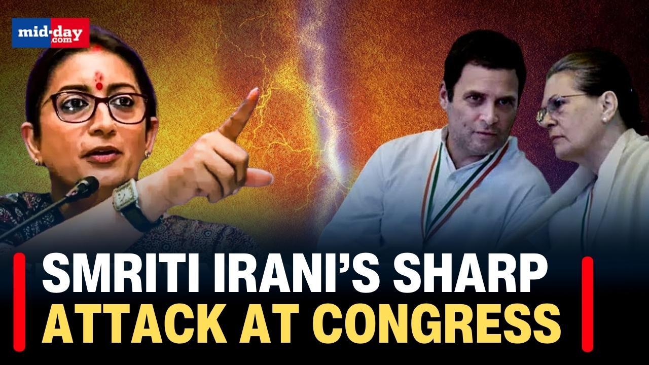 Lok Sabha Elections 2024: Watch Union Minister Smriti Irani’s dig at Congress