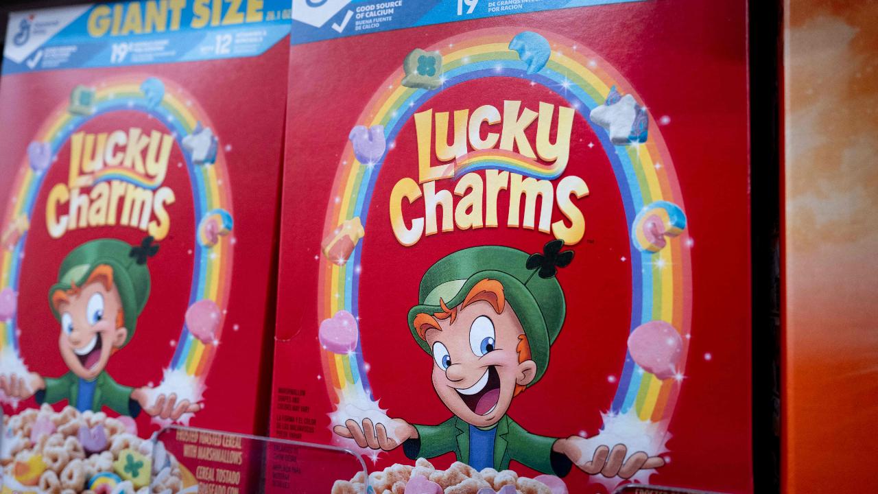 Lucky Charms are offered for sale at a store on April 19, 2024 in Chicago, Illinois. Pic/AFP
