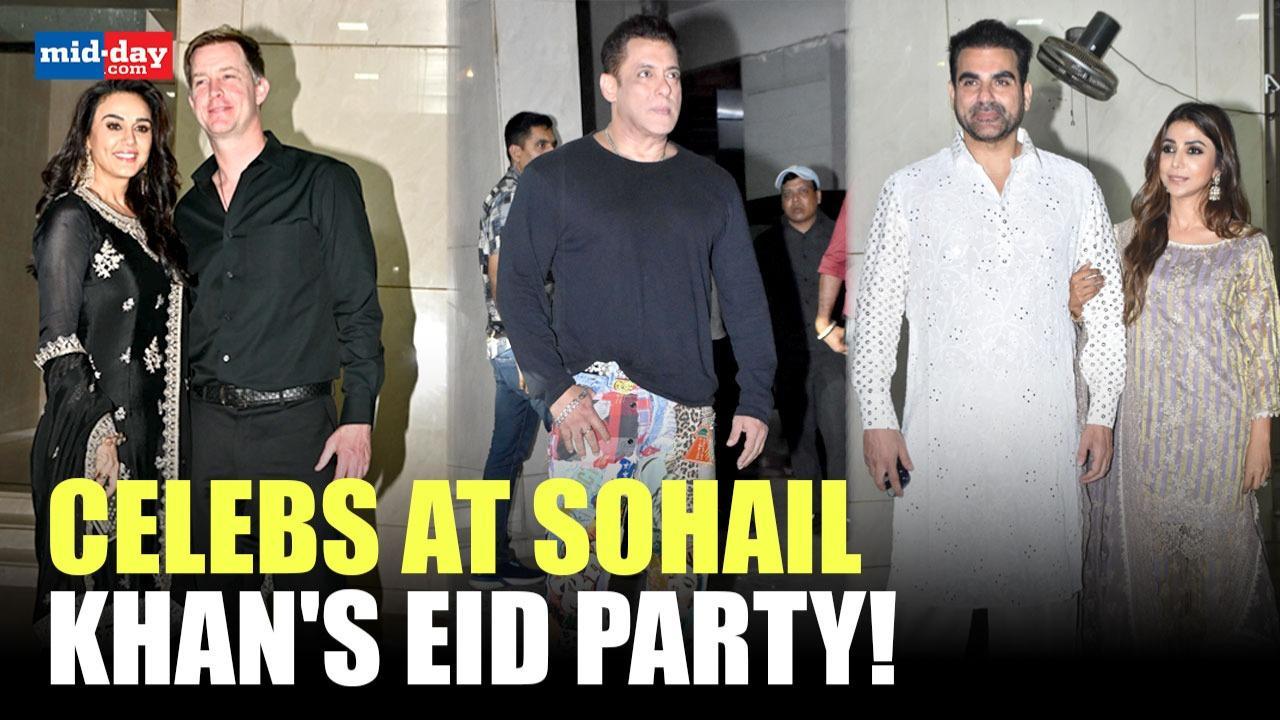Salman Khan, Preity Zinta, Arbaaz & Sshura Attend Sohail Khan's Eid party