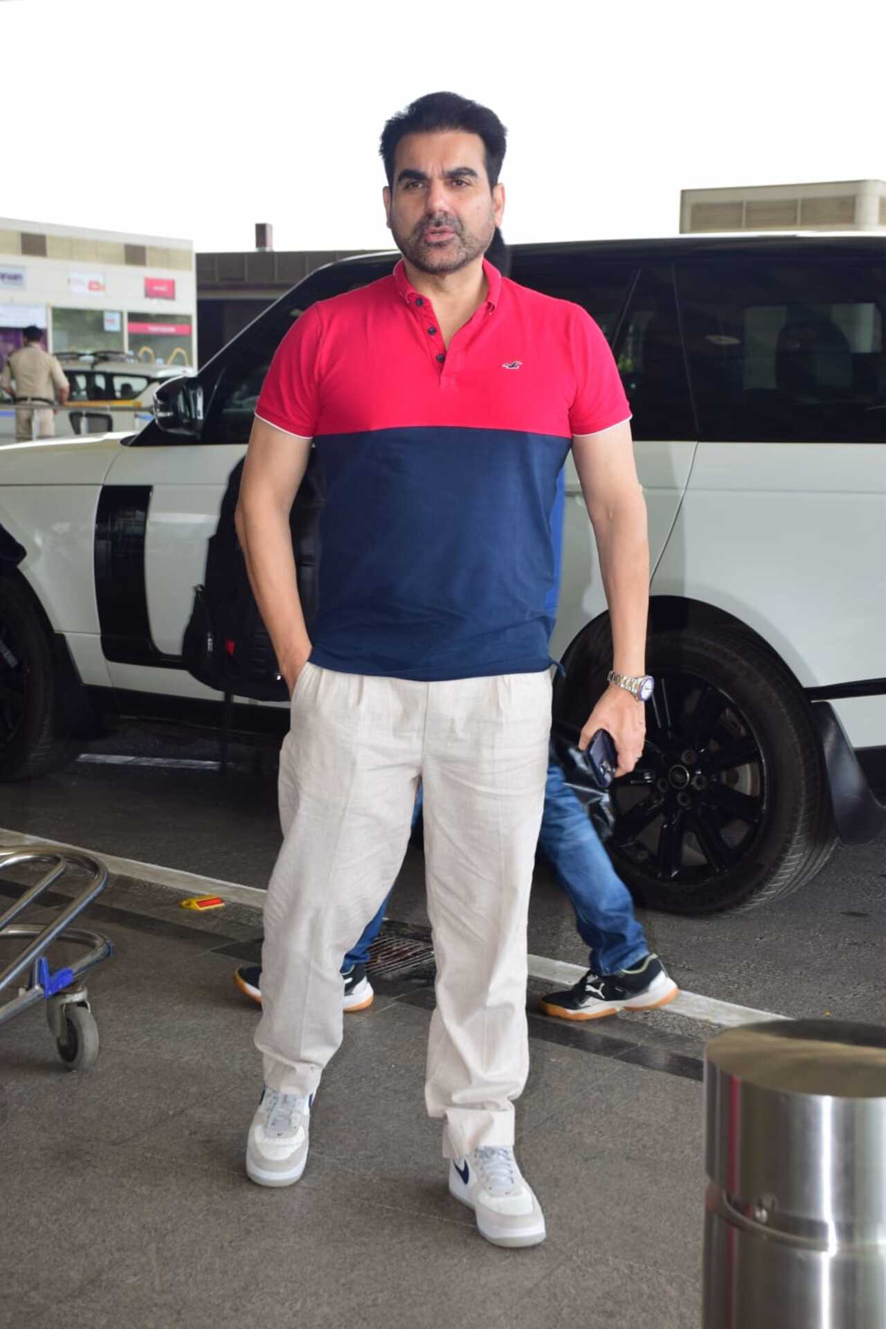 Arbaaz Khan was spotted at the Mumbai airport
