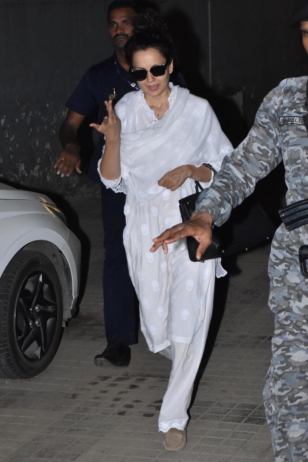Kangana Ranaut spotted in the city