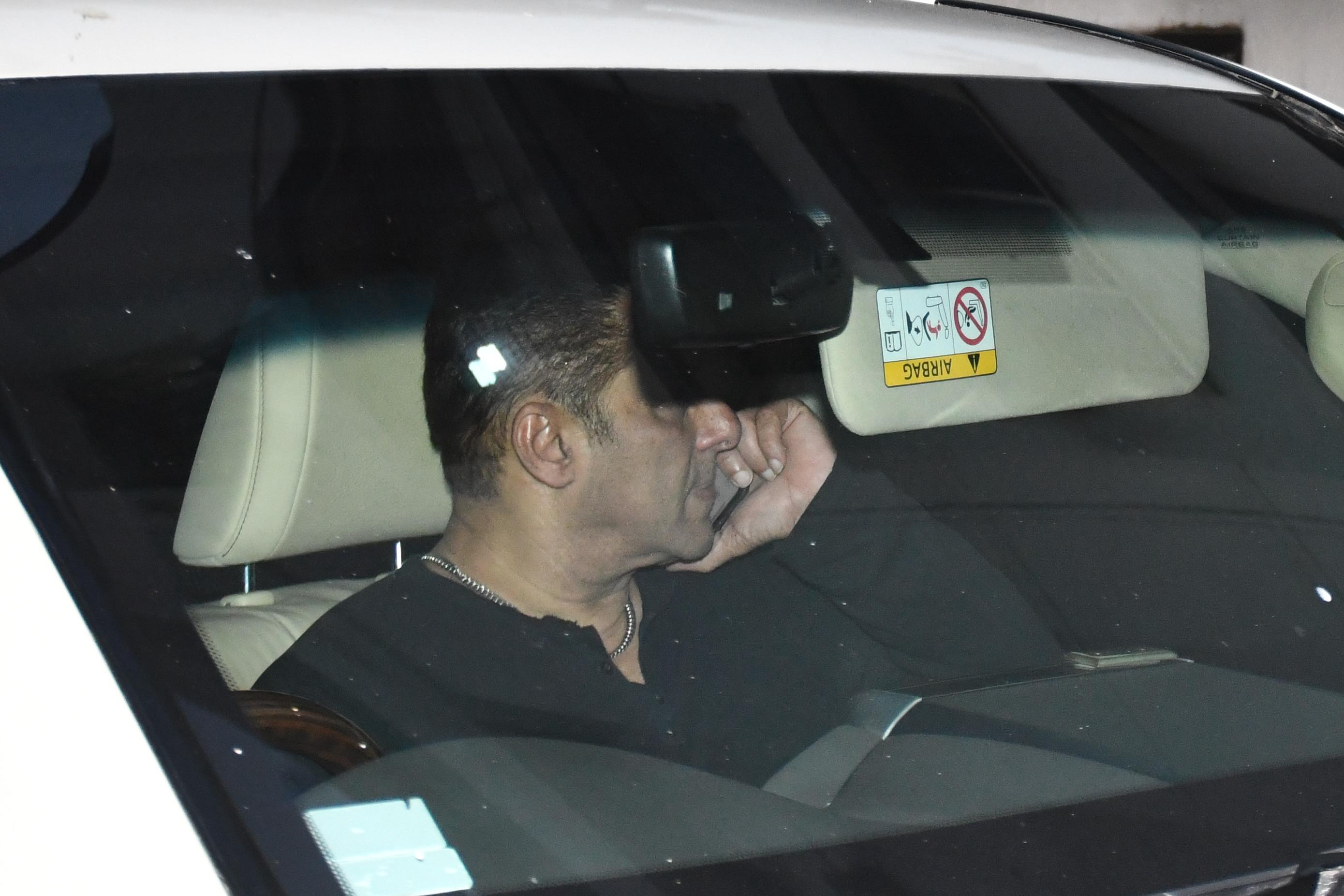 Salman Khan was spotted outside his residence after the firing incident