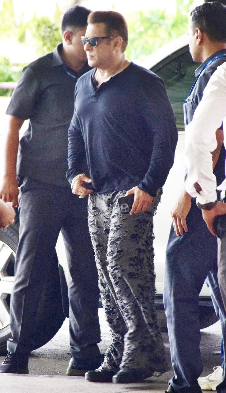 Salman Khan was spotted in public for the first time after the shooting incident at his house