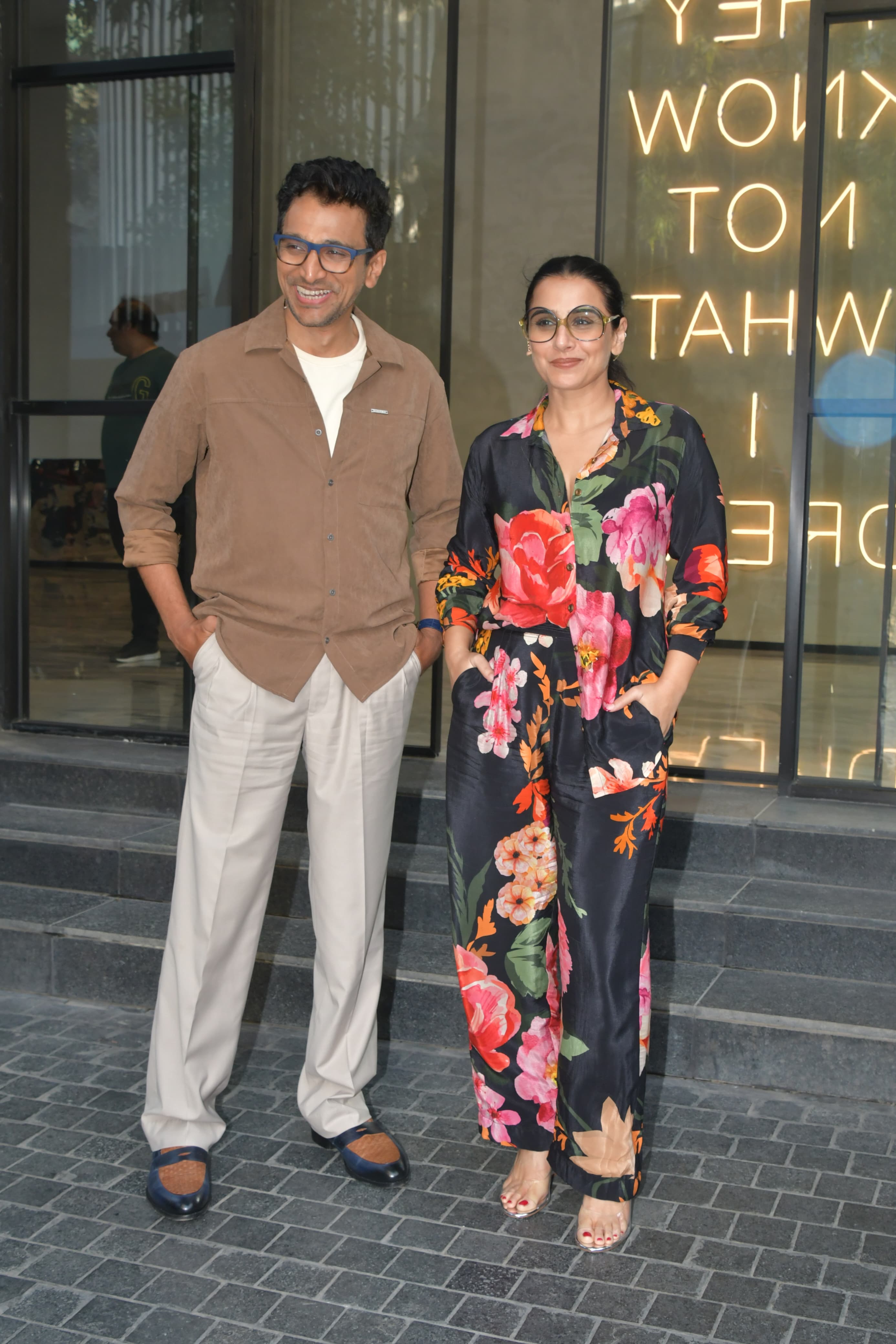 Vidya Balan and Pratik Gandhi were spotted at the Excel office to promote their upcoming movie 