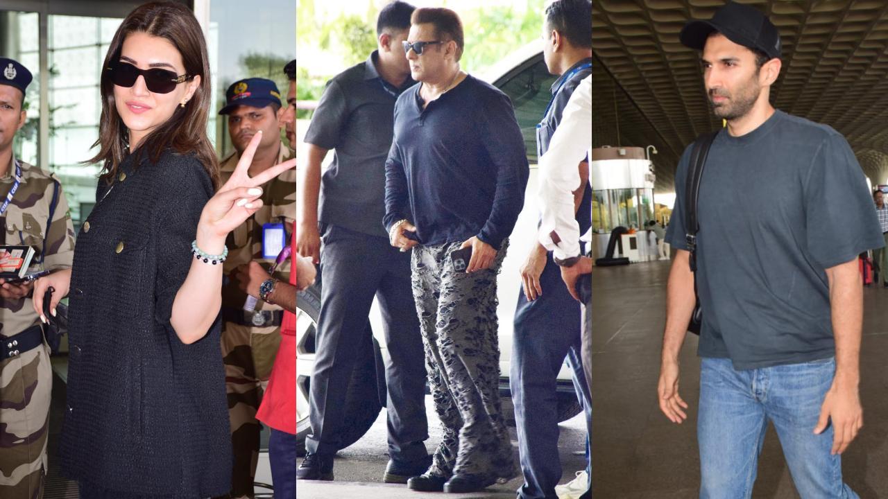 Spotted in the city: Salman Khan, Kriti Sanon, Rhea Chakraborty and others