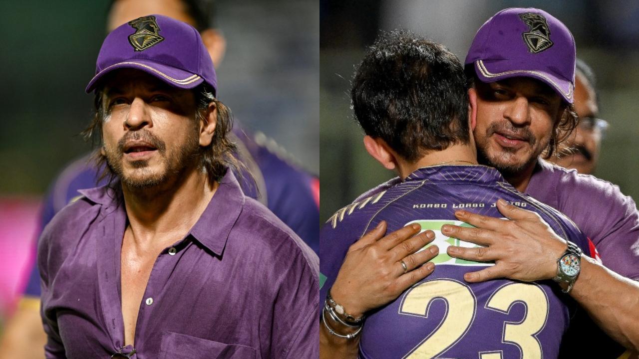 Shah Rukh Khan's adorable video interacting with players after KKR vs DC match